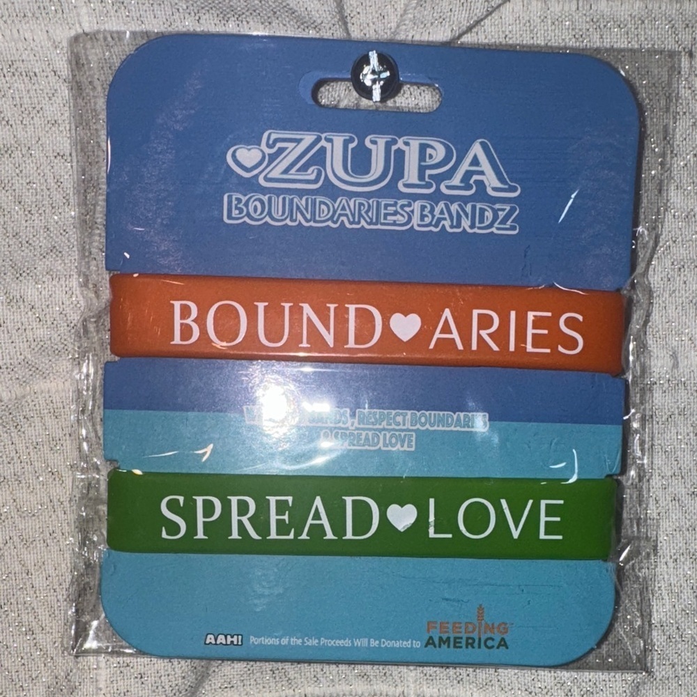 Boundaries Bandz Bracelets  Orange Blue Green